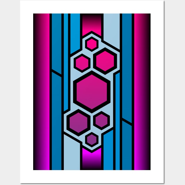 Colorful geometrical pattern Wall Art by BumbleBambooPrints